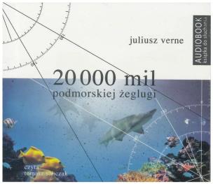 Okładka książki 20 000 mil podmorskiej żeglugi. Audiobook