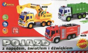 Opakowanie Auto pojazd z napędem światłem i dźwiękiem