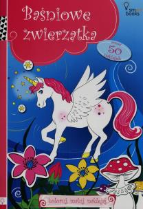 Okładka książki Baśniowe zwierzątka Koloruj maluj naklejaj