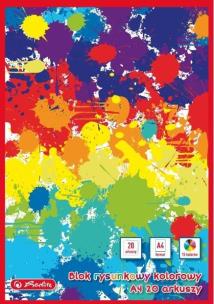 Opakowanie Blok rysunkowy kolorowy A4/20K (10szt)