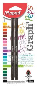 Okładka książki Cienkopis Graph Peps czarny 2 sztuki