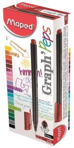 Opakowanie Cienkopis Graph Peps czerwony 12 sztuk