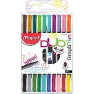 Opakowanie Cienkopis Graph peps duo dwustronny 10 sztuk