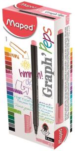 Opakowanie Cienkopis Graph Peps jasnoróżowy 12 sztuk