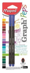 Opakowanie Cienkopis Graph Peps niebieski 2 sztuki