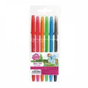 Opakowanie Długopisy z zatyczką 6 kolorów My Little Pony