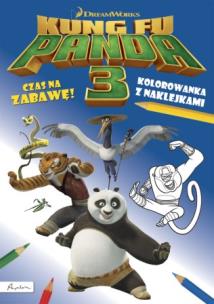 Okładka książki Dream Works. Kung Fu Panda 3. Czas na zabawę! Kolorowanka z naklejkami