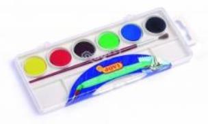 Opakowanie Farby akwarelowe 6 kolorów JOVI