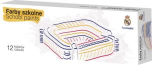 Opakowanie Farby szkolne 12 kolorów Real Madrid