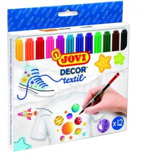 Opakowanie Flamastry dekoracyjne do tkanin 12 kolorów JOVI