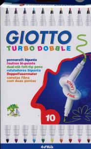 Okładka książki Giotto Flamastry Turbo Dobble 10 sztuk
