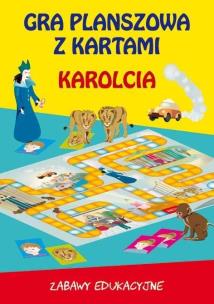 Okładka książki Karolcia - gra planszowa z kartami