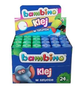 Opakowanie Klej w sztyfcie Bambino 15g display 24 sztuki