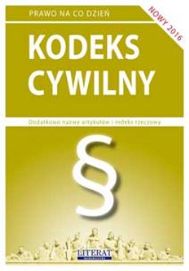 Okładka książki Kodeks cywilny 2016