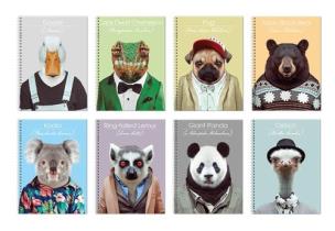 Opakowanie Kołonotes na spirali A6 w kratkę100 kartek