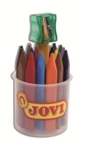 Opakowanie Kredki świecowe trójkątne 16 kolorów JOVI