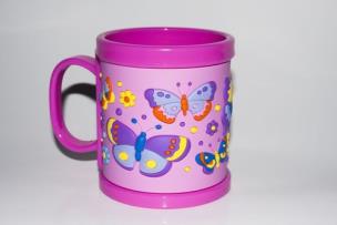 Opakowanie Kubek imienny dla dziecka Motyle