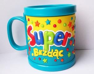 Opakowanie Kubek imienny dla dziecka Super brzdąc
