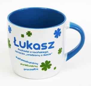 Opakowanie Kubek imienny Łukasz