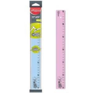 Opakowanie Linijka study  30 cm mix