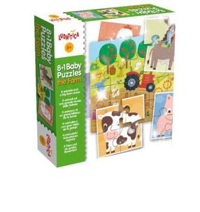 Opakowanie Ludatica Puzzle 8+1 Baby Puzzle Farma