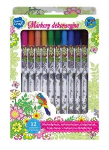 Opakowanie Markery do tekstyliów i ceramiki 12 szt STnux
