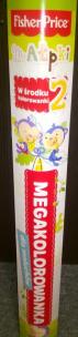 Opakowanie Megakolorowanka dla maluchów Fisher Price. Małpki