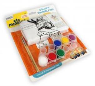 Okładka książki Minionki 1 koszulka do kolorowania 7-8 lat