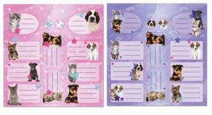 Opakowanie Naklejki na zeszyty