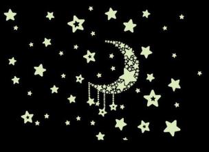 Opakowanie Naklejki ścienne - gwiazdy fluorescencyjne