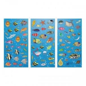 Opakowanie Naklejki Sticker BOO silver rybki