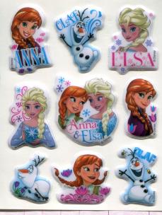 Opakowanie Nalepki Puffy Kraina Lodu