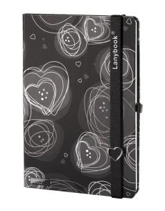 Opakowanie Notes A5 Dreamy Love czarny linia