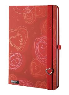 Opakowanie Notes A5 Dreamy Love czerwony linia