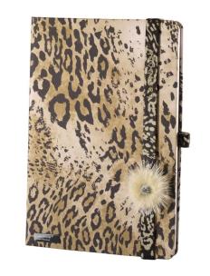 Opakowanie Notes A5 Lovely Wild Cat brąz kratka