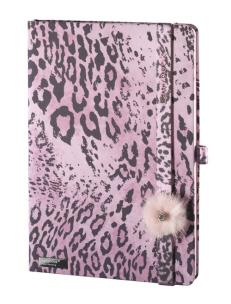 Opakowanie Notes A5 Lovely Wild Cat różowy kratka