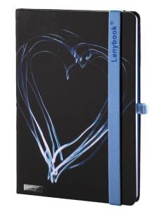 Opakowanie Notes A5 Night Light czarny/niebieski linia