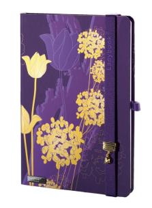 Opakowanie Notes A5 Tulip Mania fioletowy kratka