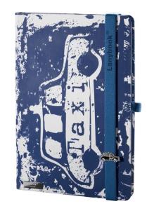 Opakowanie Notes A5 Urban Hero biały/niebieski kratka