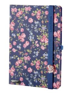 Opakowanie Notes A6 Bloomy Rose niebieski kratka