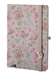 Opakowanie Notes A6 Bloomy Rose szary kratka