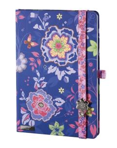 Opakowanie Notes A6 Flowers Beauty niebieski linia
