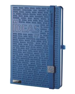 Opakowanie Notes A6 Idea Factory II ciemny niebieski kratka