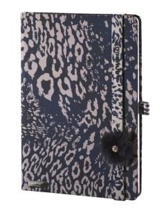 Opakowanie Notes A6 Lovely Wild Cat granat kratka