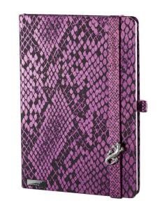 Opakowanie Notes A6 Snake Sharmer fuksja kratka