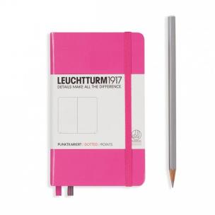 Opakowanie Notes Pocket Leuchtturm1917 w kropki nowy różowy