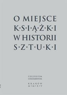 Opakowanie O miejsce książki w historii sztuki