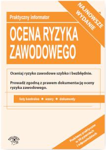 Okładka książki Ocena ryzyka zawodowego 2016