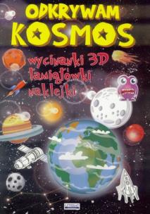 Okładka książki Odkrywam kosmos. Wycinanki 3D, łamigłówki LITERAT