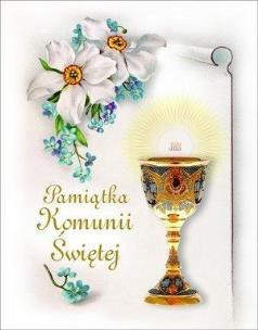Okładka książki Pamiątka Komunii Świętej (niezapominajki)